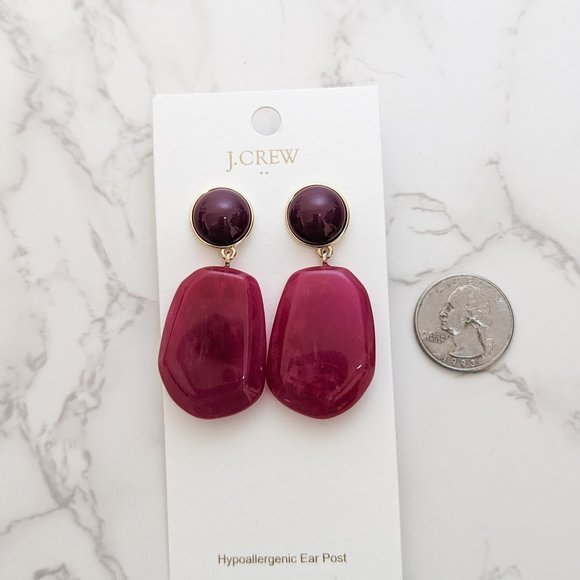 J.Crew Factory Statement Stone Drop Earrings - Picture 5 of 6